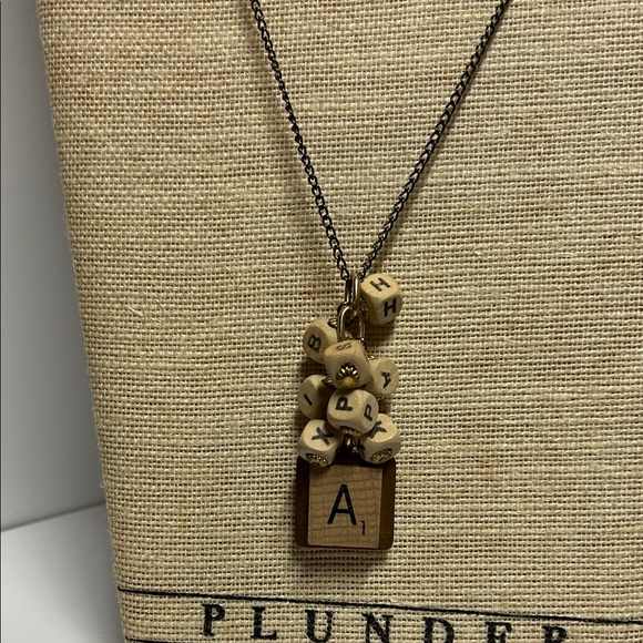 Jewelry - Scrabble piece A necklace